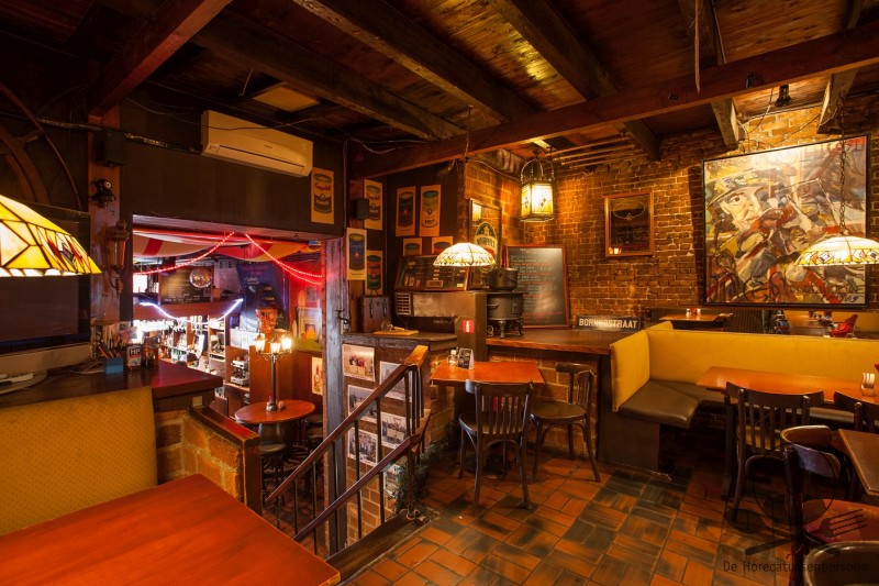 Seating inside Sherlock Pub